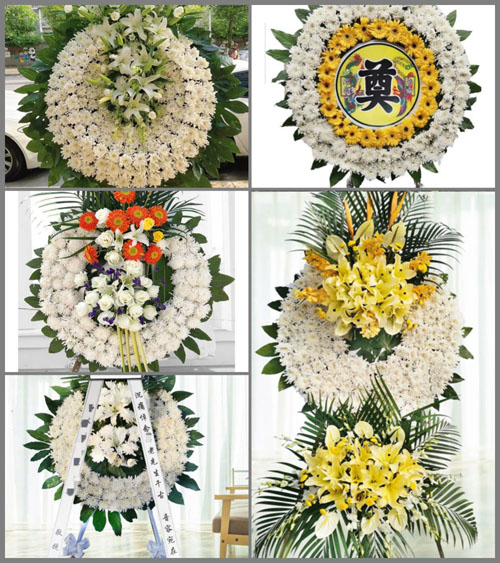 湖北孝感市安陆市雷公镇白兆村花圈速递